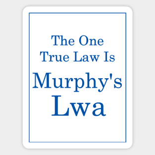 Murphy's Lwa (Royal Blue Text) Magnet